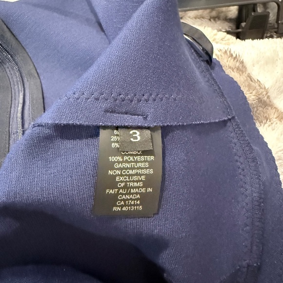 Marie Saint Pierre - navy blue skirt with black sequin front - Picture 5 of 5